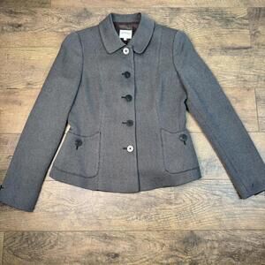 Armani Collezioni Women's Gray and Brown Blazer